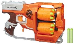The Nerf Zombie Strike FlipFury is a Double Strongarm