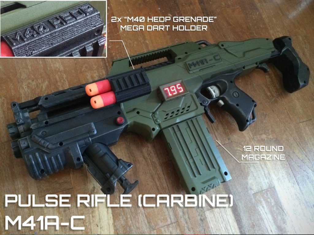 3d print nerf m41a-c gavinfuzzy