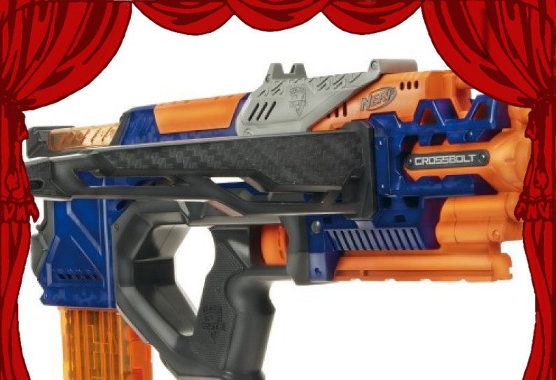 behind the nerf crossbolt