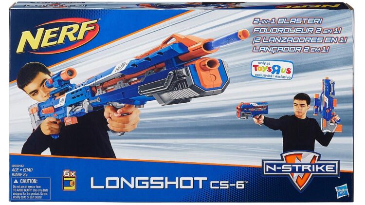 Nerf LongStrike CS-6 Sniper Rifle. With Barrel, Extended Mags And RARE  Sight