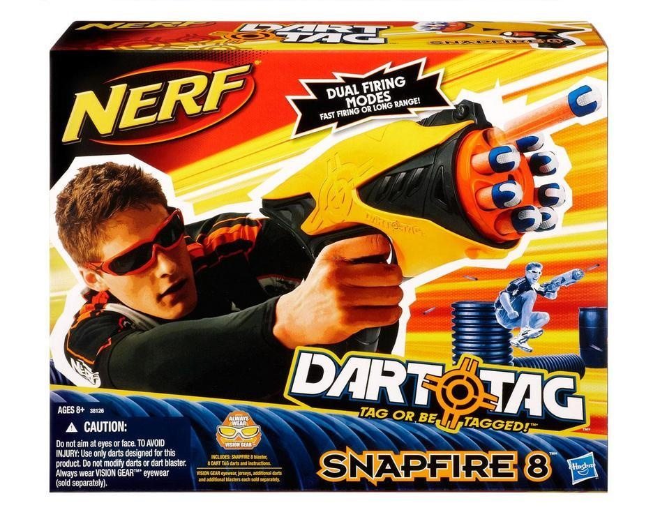 nerf dart tag snapfire 8