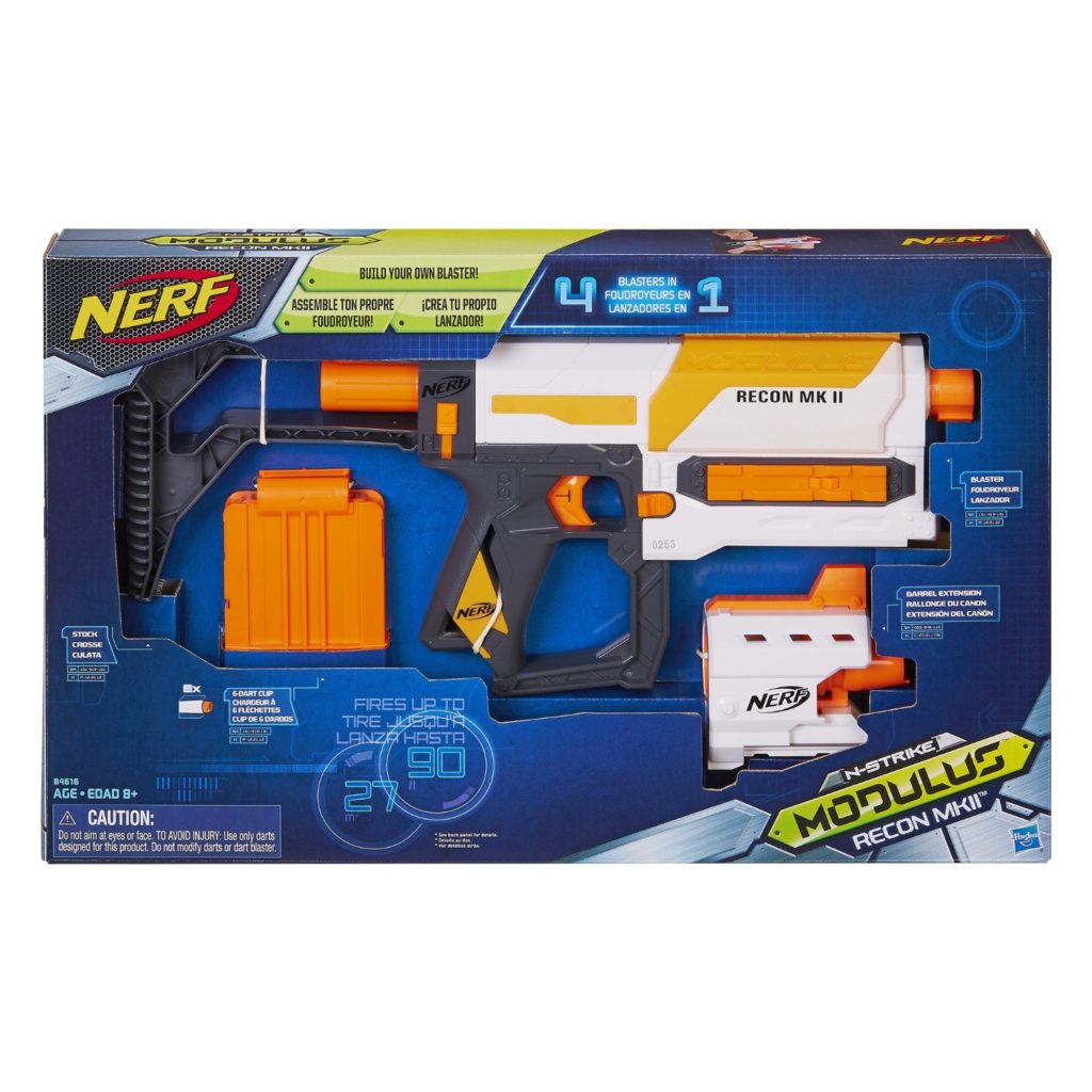 NERF N-Strike Elite Retaliator Dart Blaster, Stock, Grip, Barrel, 12-Dart  Clip, 12 Elite Darts, Kids Outdoor Toys for 8 Year Old Boys & Girls and Up