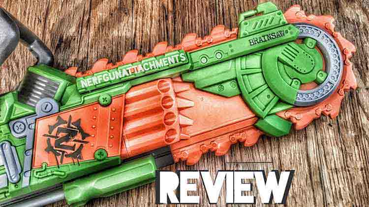 nerf brainsaw, zombie strike blaster