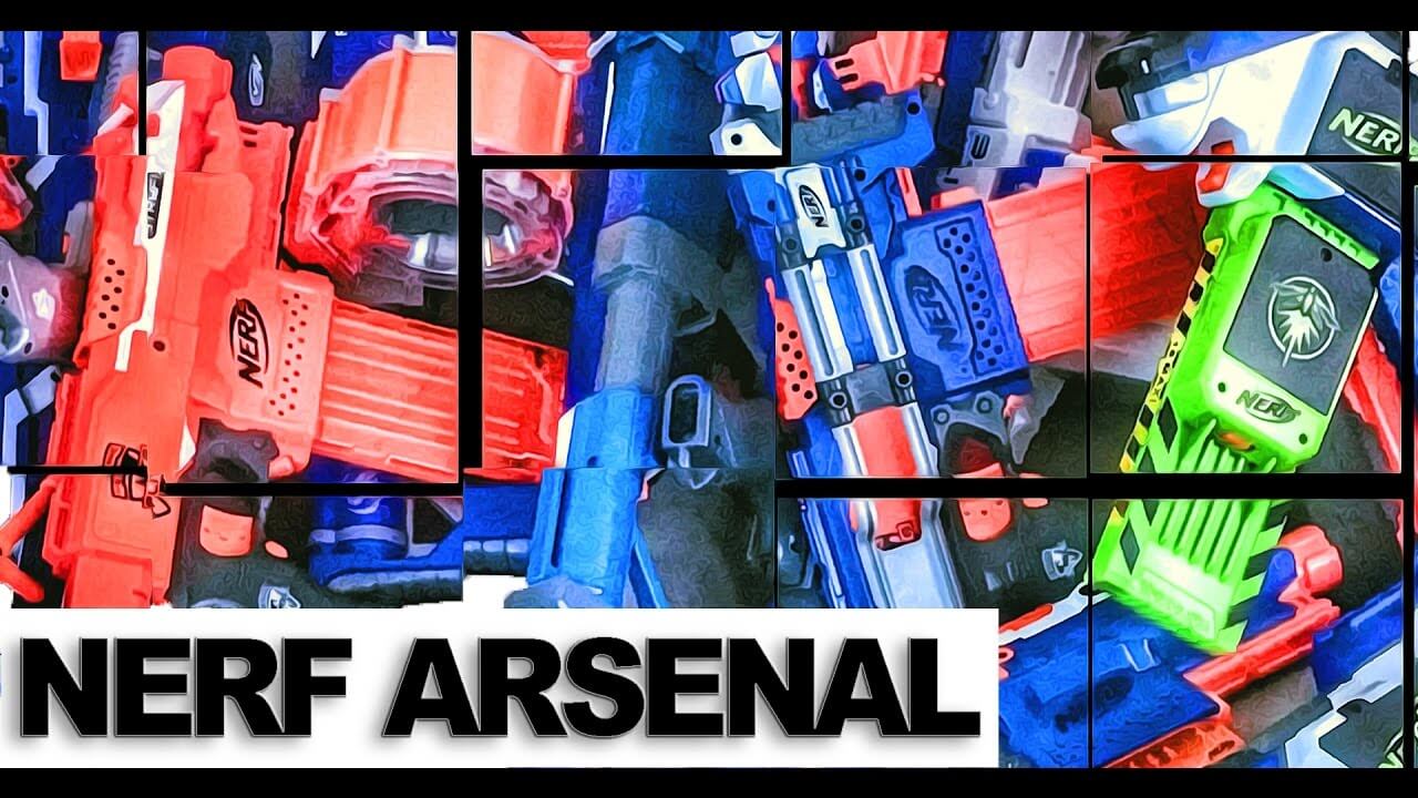 nerf arsenal, nerf collection