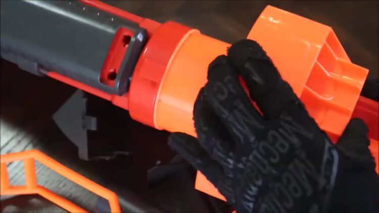 nerf mega mastodon, attaching drum/cylinder