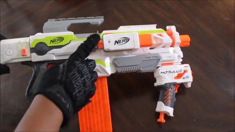 Pick up the impressive Nerf Longstrike Modulus Blaster for just