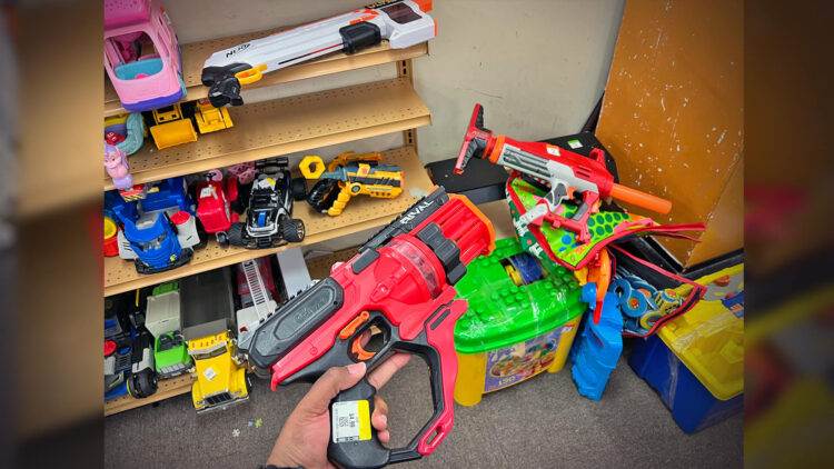 roundhouse stash 1 nerf thrifting