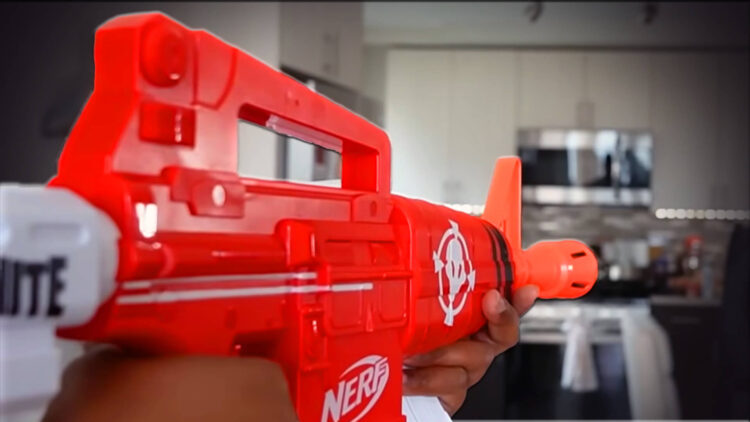 nerf fortnite ar, take aim