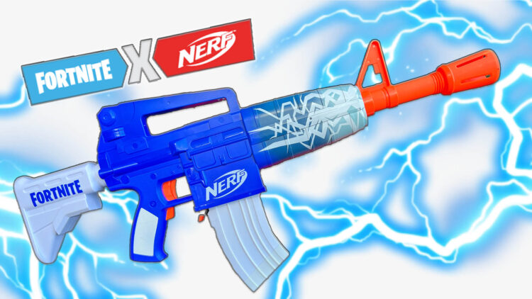 Nerf Fortnite Blue Shock Dart Blaster